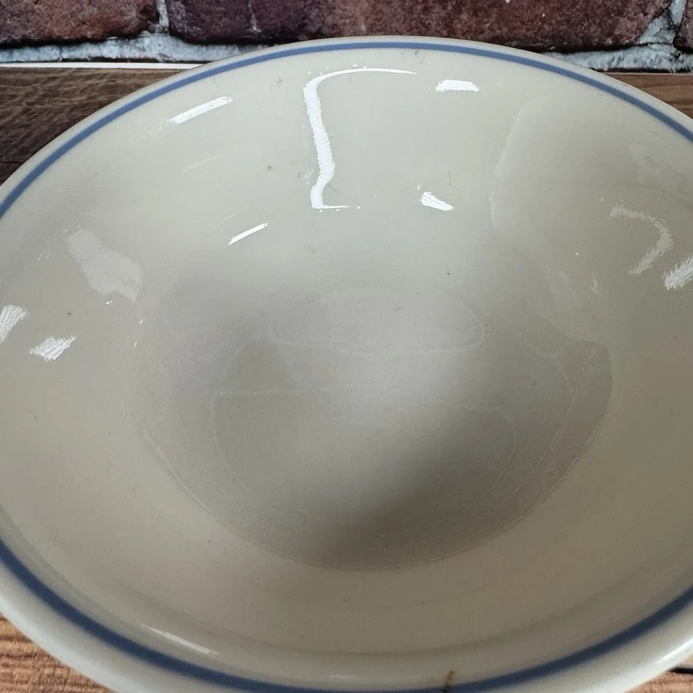 Vintage Corelle First of Spring Blue Stripe Cereal Soup Bowls Set of 2 Country